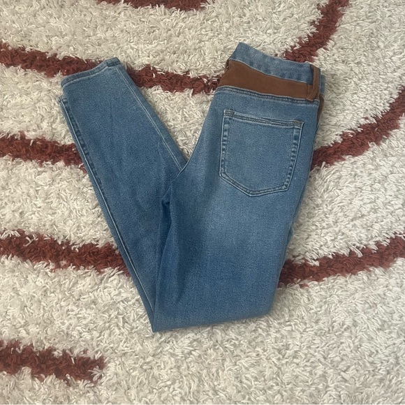 Good American Good Legs Suede Inset Skinny Jeans Western 26/2 - Picture 6 of 12